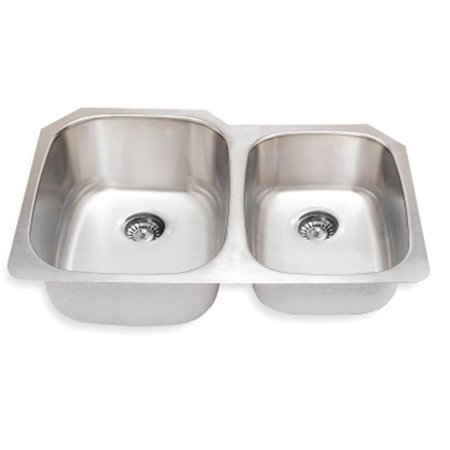 RAZOREDGE Undermount Double Bowl Kitchen Sink, 32 x 20.75 x 9 in. RA2650622
